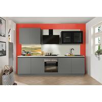 Küchenblock Clean - Anthrazit, Basics, Holzwerkstoff (300cm) - Express