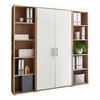 Aktenschrank Office Edition B: 173 cm Sonoma Eiche/Weiß - Weiß/Sonoma Eiche, MODERN, Holzwerkstoff (173/186/33cm) - MID.YOU