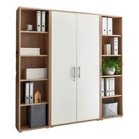 Aktenschrank Office Edition B: 173 cm Sonoma Eiche/Weiß - Weiß/Sonoma Eiche, MODERN, Holzwerkstoff (173/186/33cm) - MID.YOU