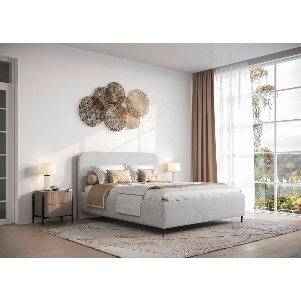 Polsterbett Mit Lattenrost 160x200 Cm Bendi Grau