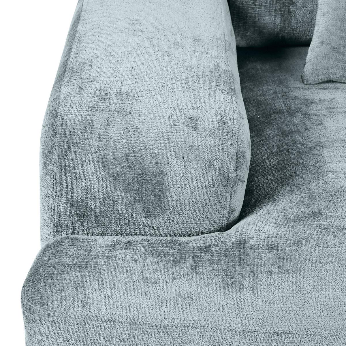 Bigsofa Mezino B: 282 cm Hellblau Hellblau - Schwarz/Hellblau, KONVENTIONELL, Textil (282/73/115cm) - MID.YOU