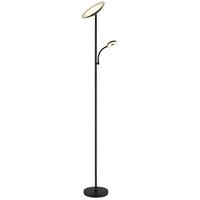 LED-Deckenfluter 58011 - Schwarz/Weiß, Design, Kunststoff/Metall (25/179cm) - Globo