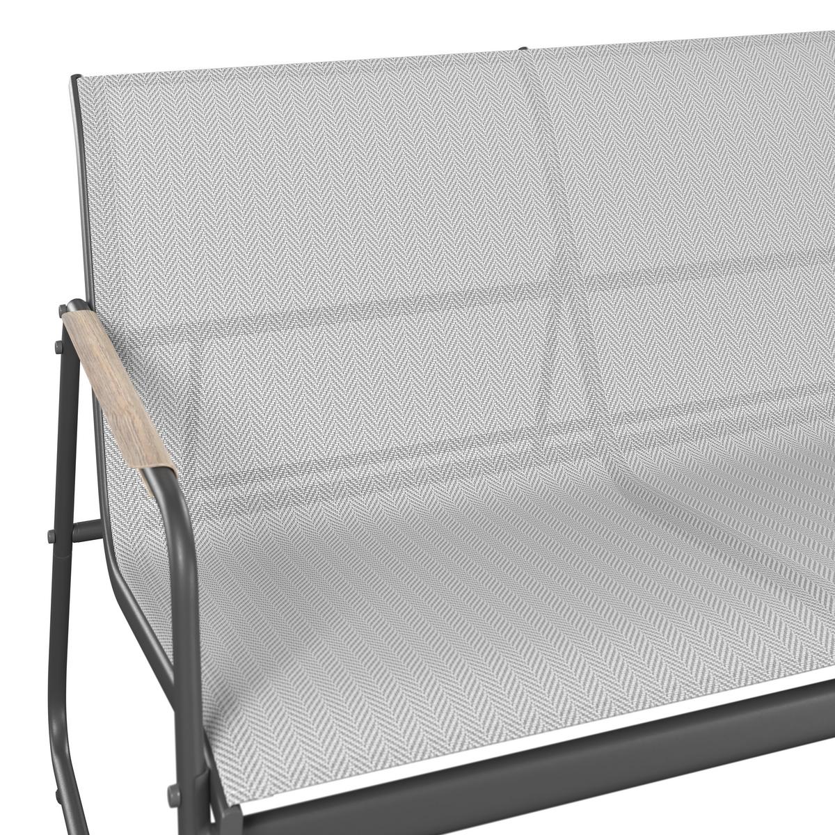 Loungegarnitur Mailand - Dunkelgrau/Hellgrau, MODERN, Kunststoff/Textil - Beldano