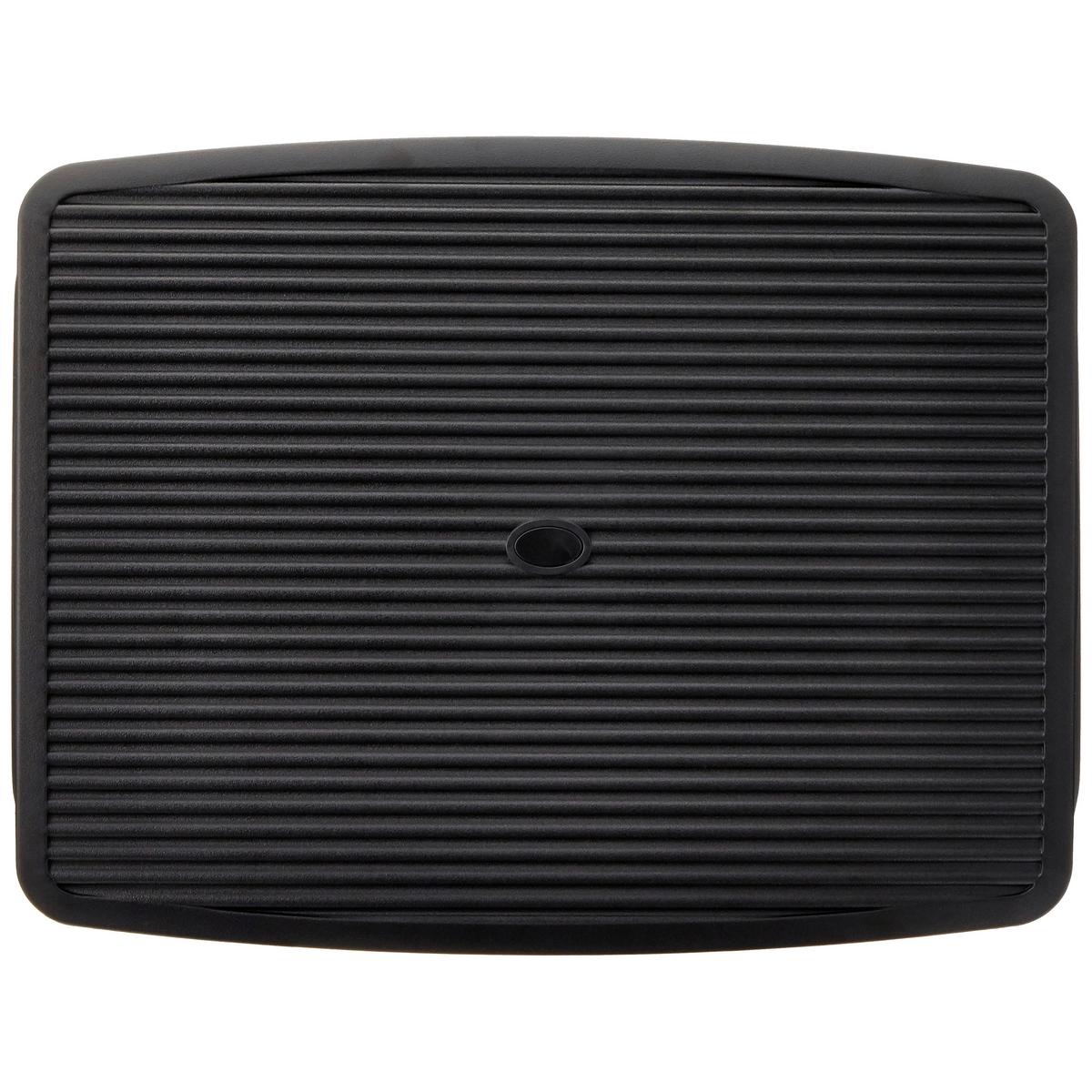 Fußstütze Piedino Stripe - Anthrazit, Basics, Kunststoff (45/9,5/35cm) - MID.YOU