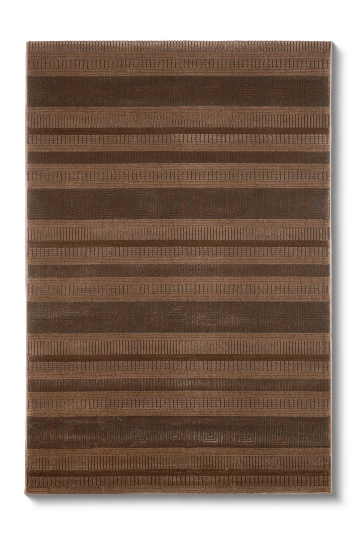 WEBTEPPICH Mokka 160x230 cm - Mokka, MODERN, Textil (160/230cm) - Luca Bessoni