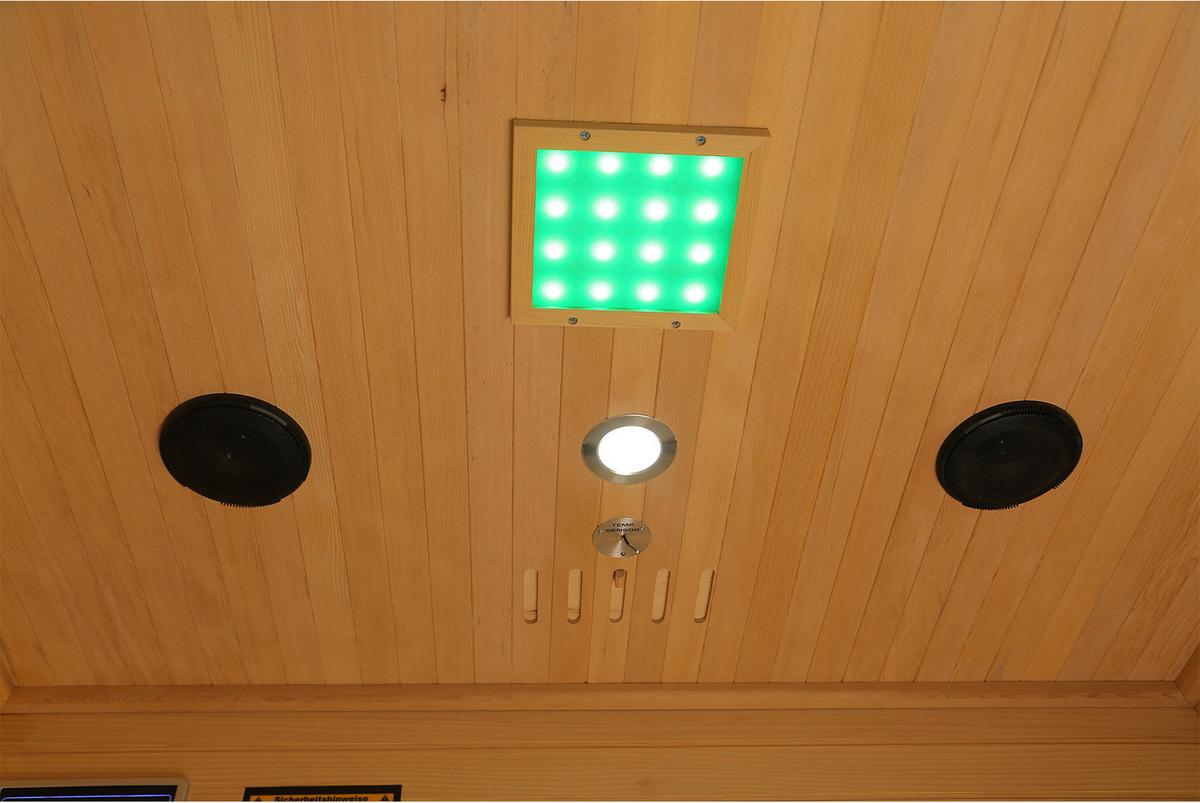 Infrarotkabine 2 Personen 120x105x190 cm Hemlock II - Basics, Holz (120/105/190cm)