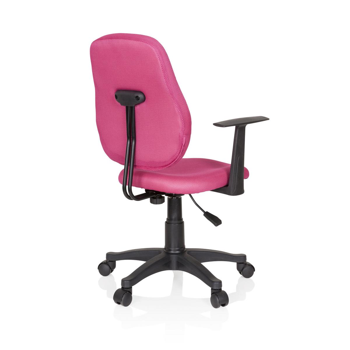 Jugenddrehstuhl Kiddy Style Pink/grau - Pink/Schwarz, Basics, Kunststoff (56/89-99/50cm) - MID.YOU