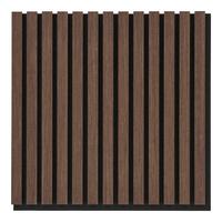 AKUSTIKPANEEL Zum Kleben und Schrauben - Braun, Trend, Holzwerkstoff (52/52cm)