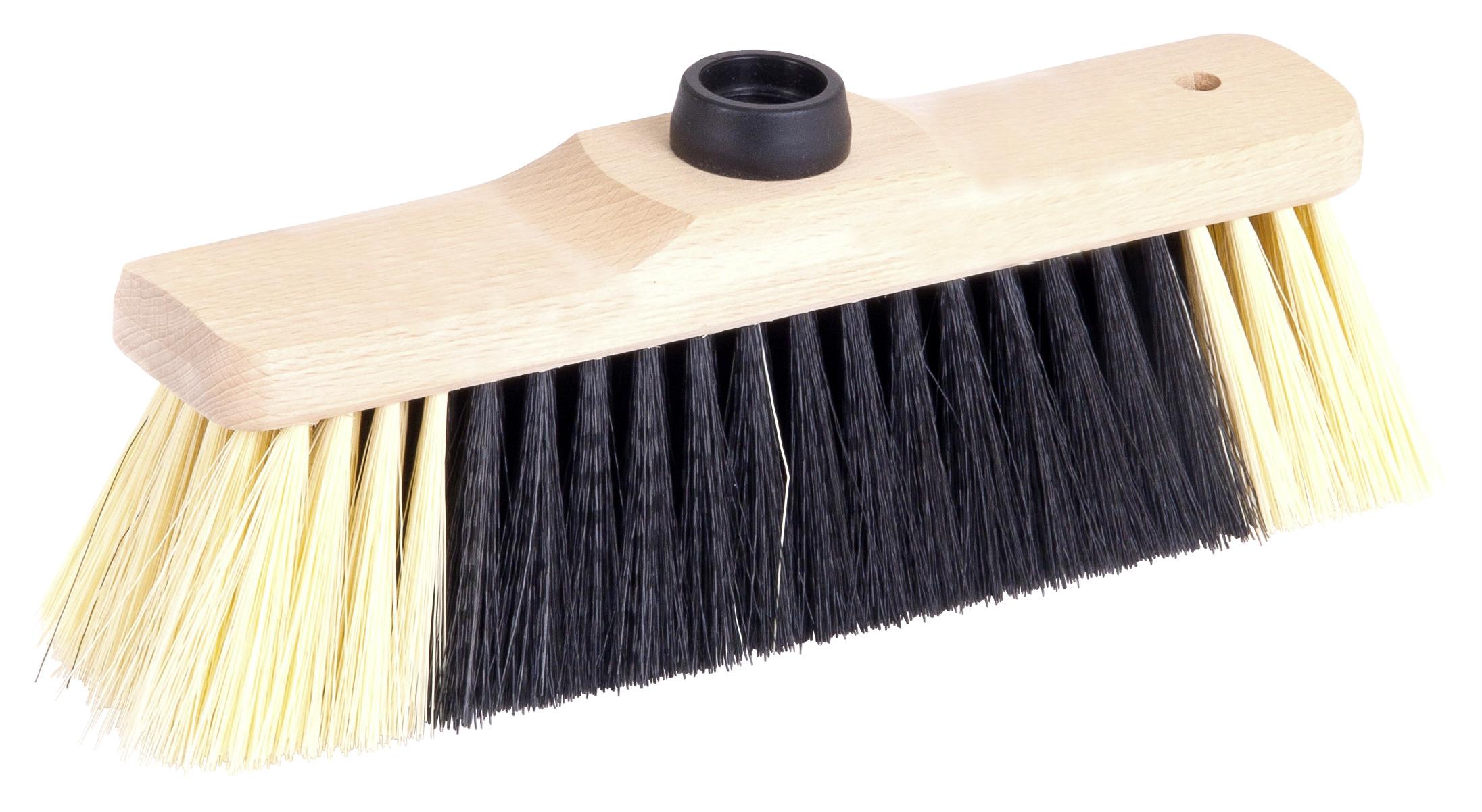 Besen Ohne Stiel Woody L: 27 Cm Kunststoff-Borsten - Gelb, KONVENTIONELL, Holz/Kunststoff (27/5/10cm) - Ondega