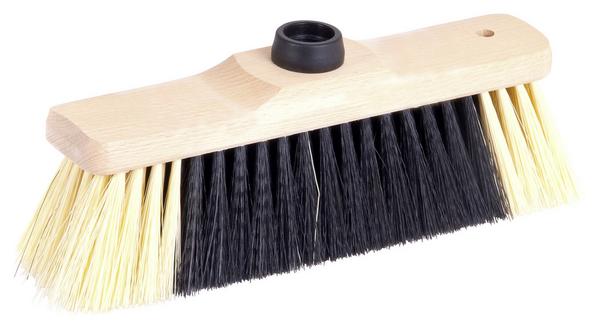 Moderner Besen aus lackiertem Holz