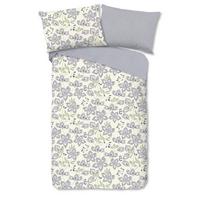 WENDEBETTWÄSCHE VESPER - Hellgrau/Weiß, Basics, Textil (140/200cm)