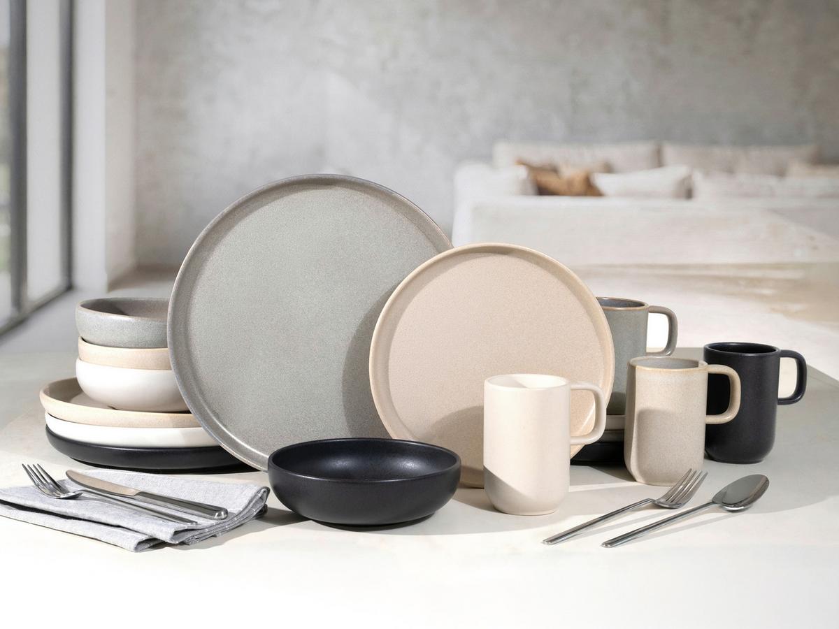 Kombiservice Uno Metropol Multicolor, Steinzeug, 16 -Teilig. - Multicolor, Basics, Keramik - Creatable