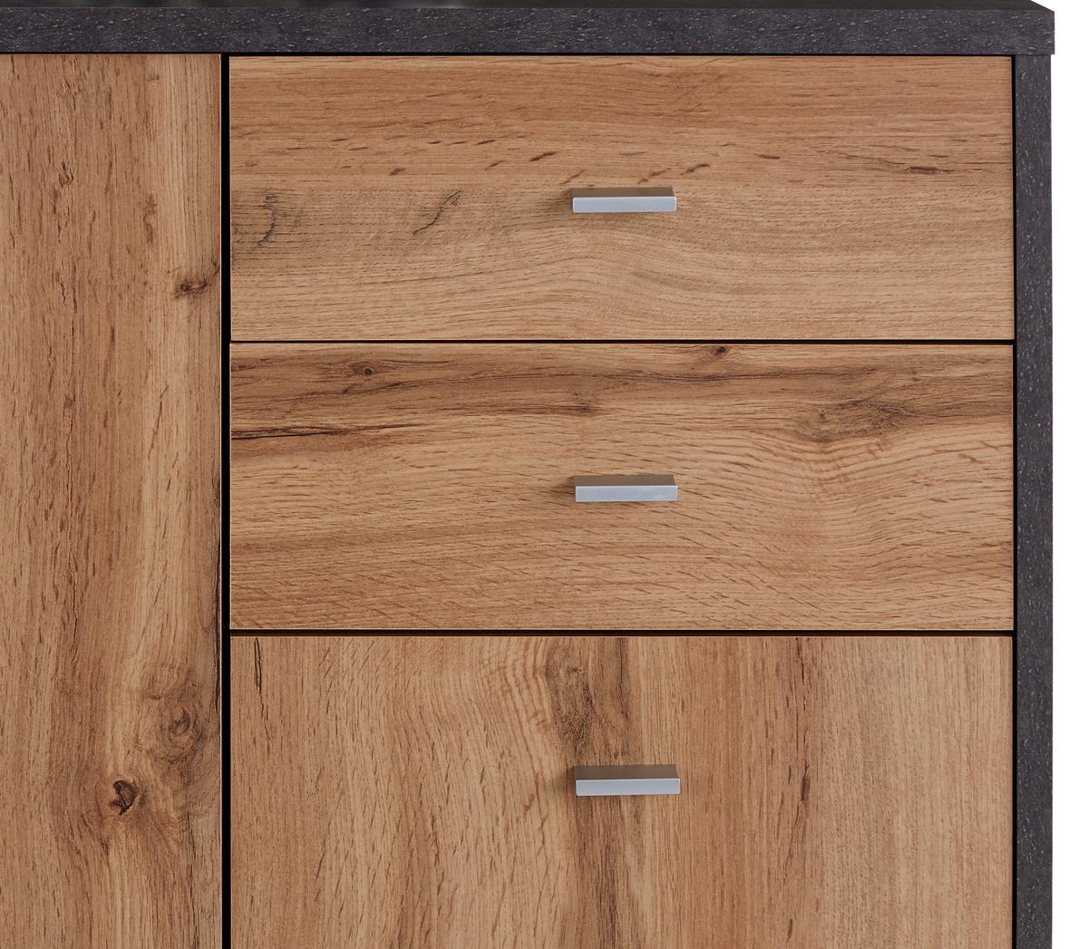 Komód 4-You 74/85 Cm - tölgyfa, Modern, faalapú anyag (74/85,4/34,6cm)