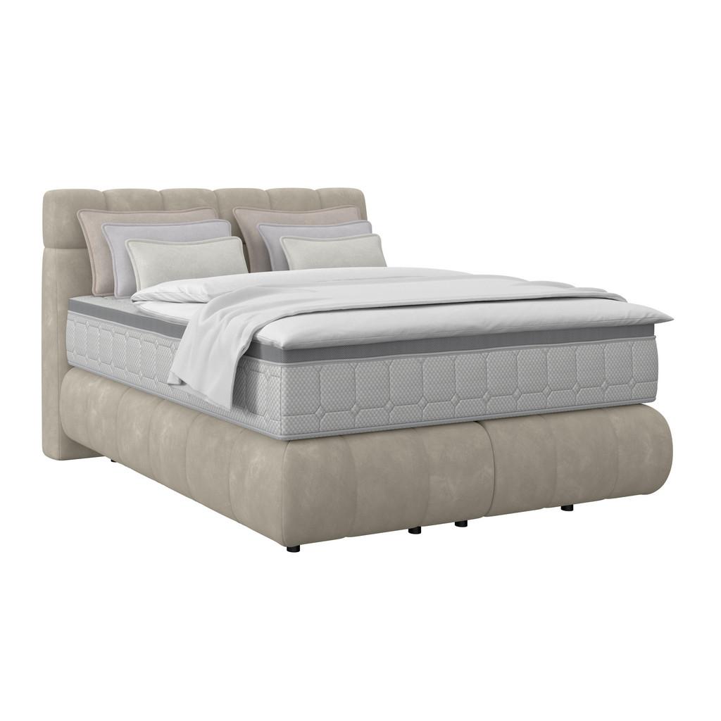 Boxspringbett Nobu Taupe, LF: 140x200 cm
