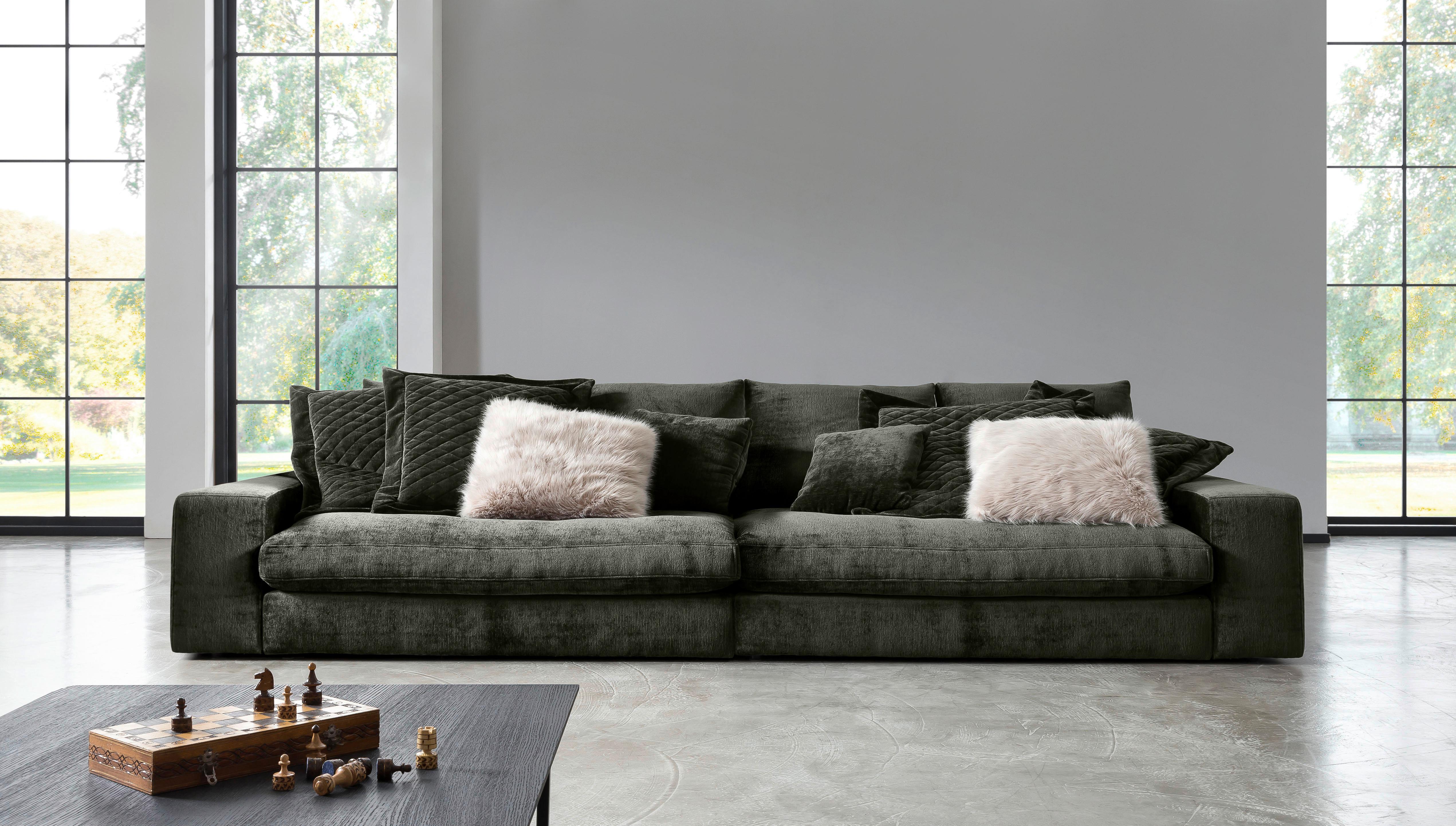 Bigsofa Be Relaxed - Anthrazit/Schwarz, MODERN, Textil (314/67/125cm) - MID.YOU
