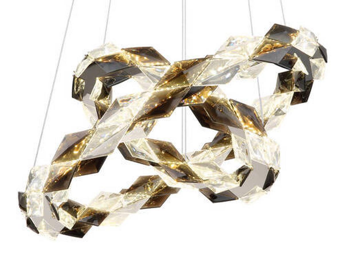 LED-Hängeleuchte 67318h2 - Klar, Design, Kunststoff/Metall (55/130cm) - Globo
