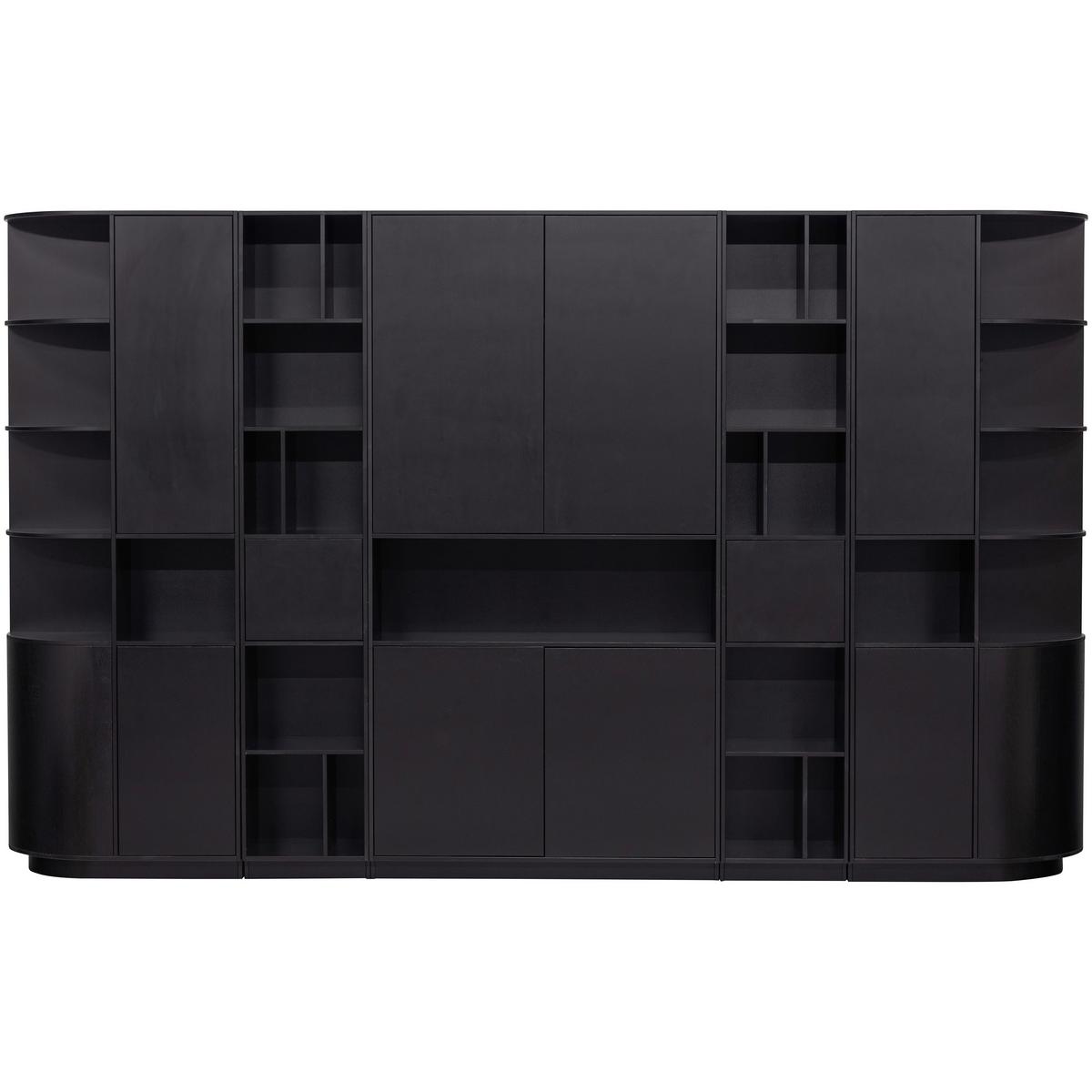 Mehrzweckschrank Finca Schwarz B: 78 Cm - Schwarz, Design, Holz (78/210/40cm) - Livetastic