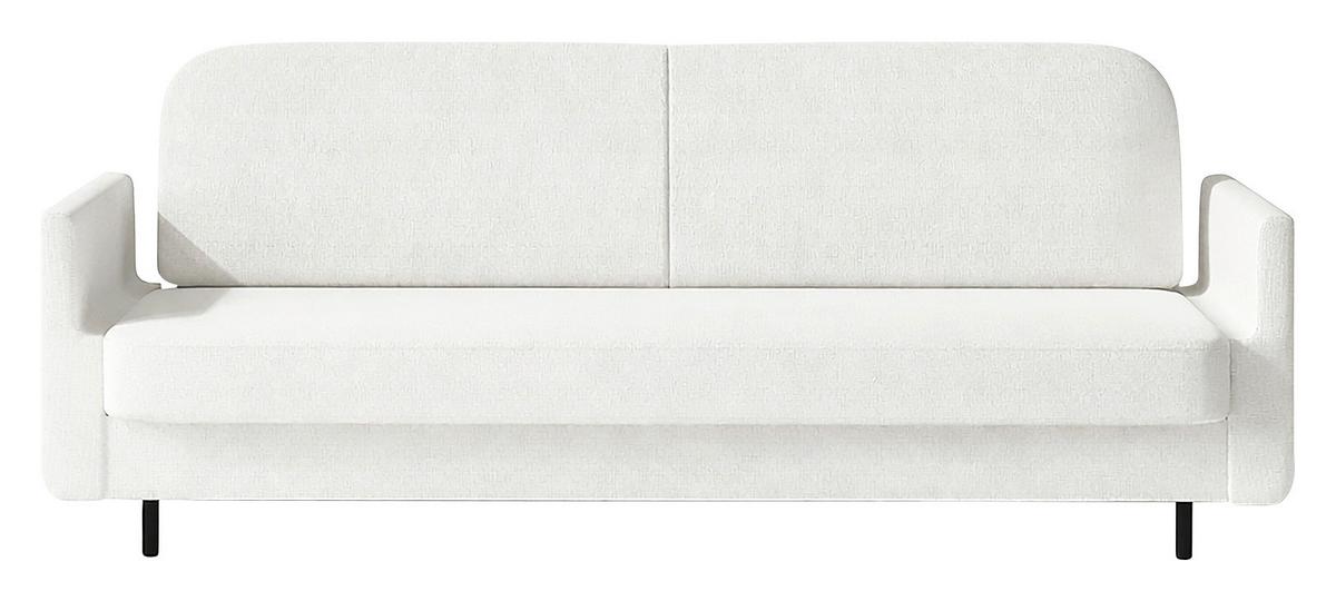 Schlafsofa Cloudy Creme B: 221 cm - Creme, Design, Textil (221/87/84cm) - MID.YOU