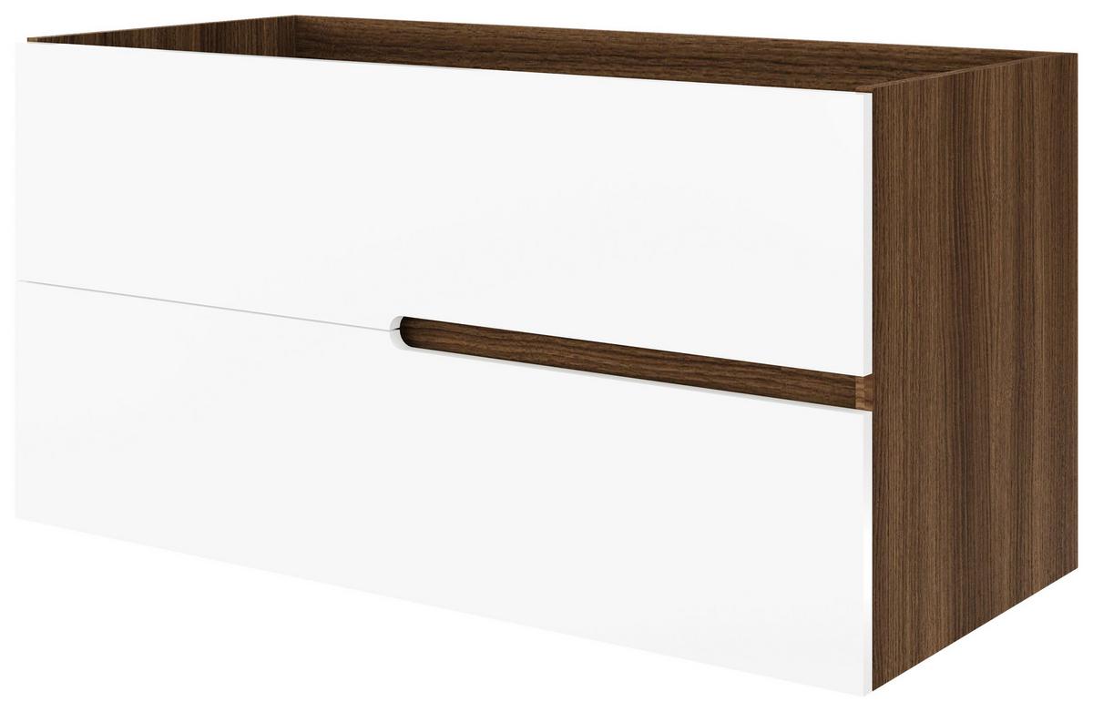 Fürdőszoba Blokk Eva 100cm - diószínű/mokka, Konventionell, faalapú anyag/kerámia (100/51/46cm)
