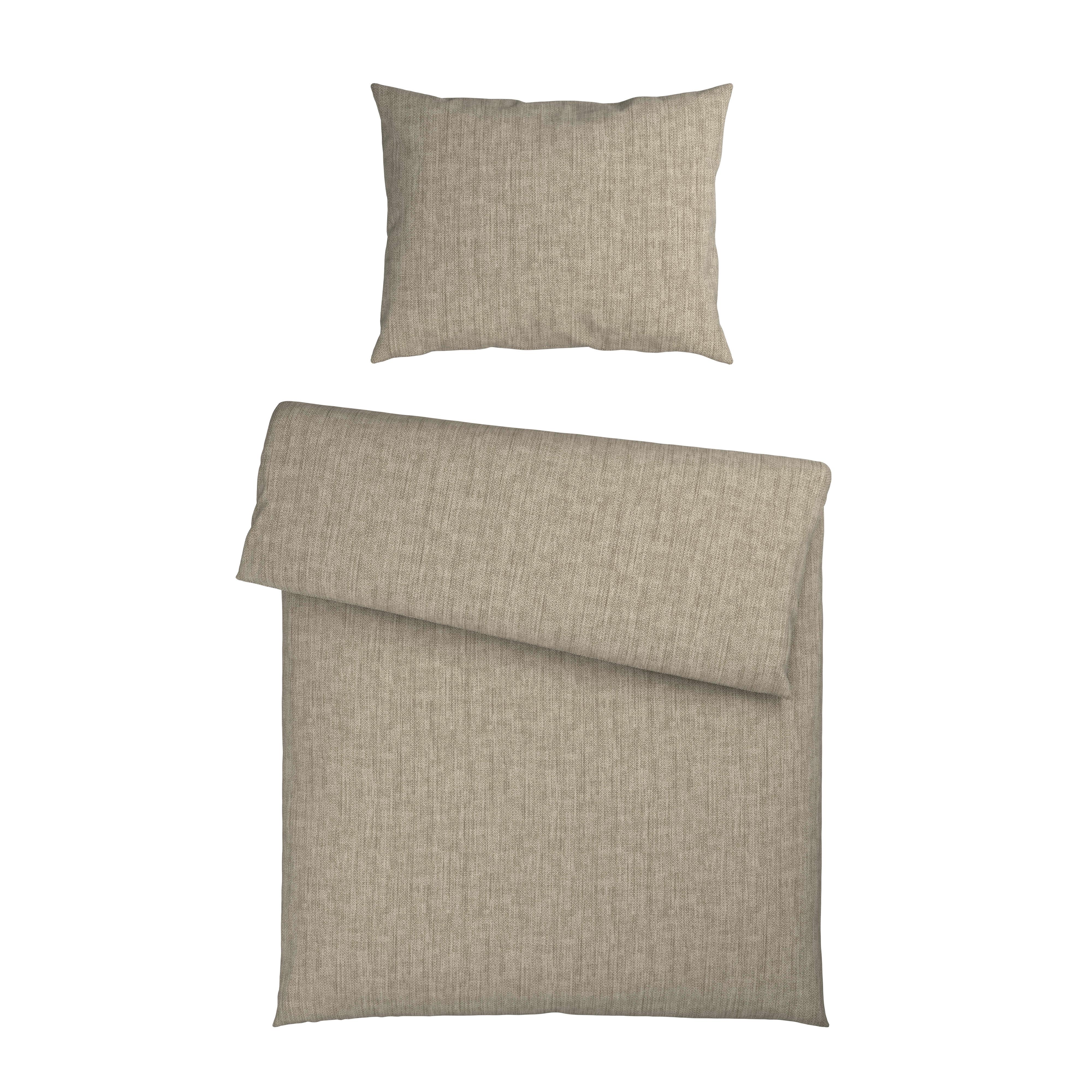 Bettwäsche Toronto - Sandfarben, MODERN, Textil - Luca Bessoni
