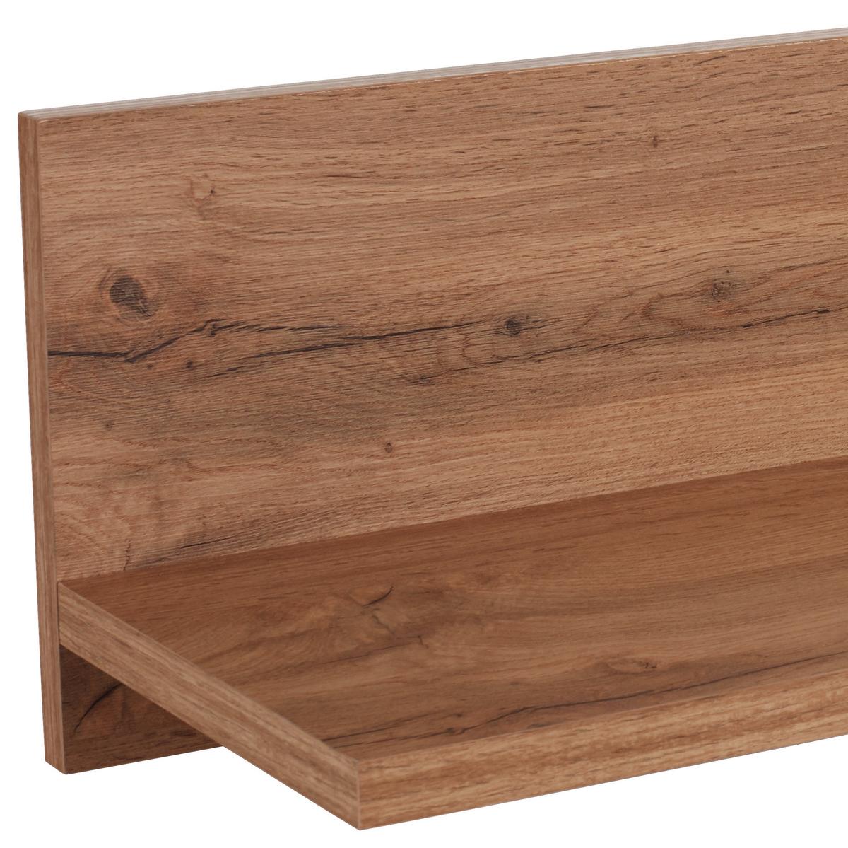 Wandboard Venedig B: 140 cm Dunkelgrau/Eiche Dekor - Eichefarben/Dunkelgrau, MODERN, Holzwerkstoff (140/23/22cm)