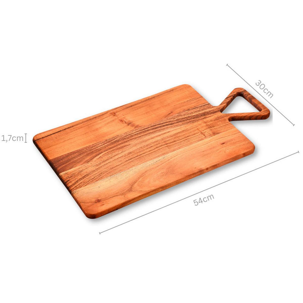 Schneidebrett Akaziefarben B: 54 cm - Akaziefarben, Basics, Holz (54/1.5/30cm) - Kesper