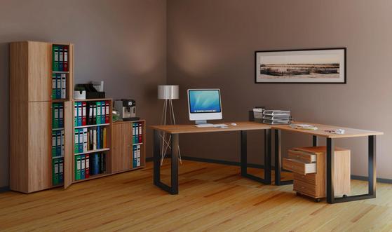 Arbeitszimmer in Eiche Dekor Aktenschrank in Eiche Dekor