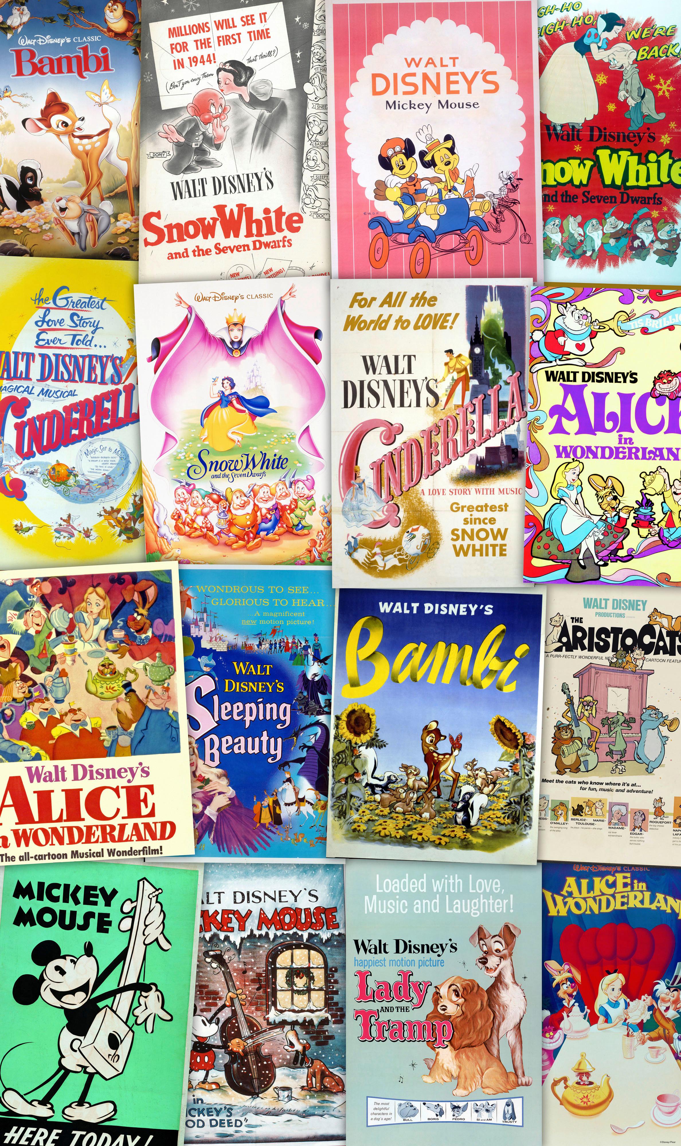 Vliestapete Disney Movie Retro Girl - Multicolor, Basics (120/200cm) - Komar