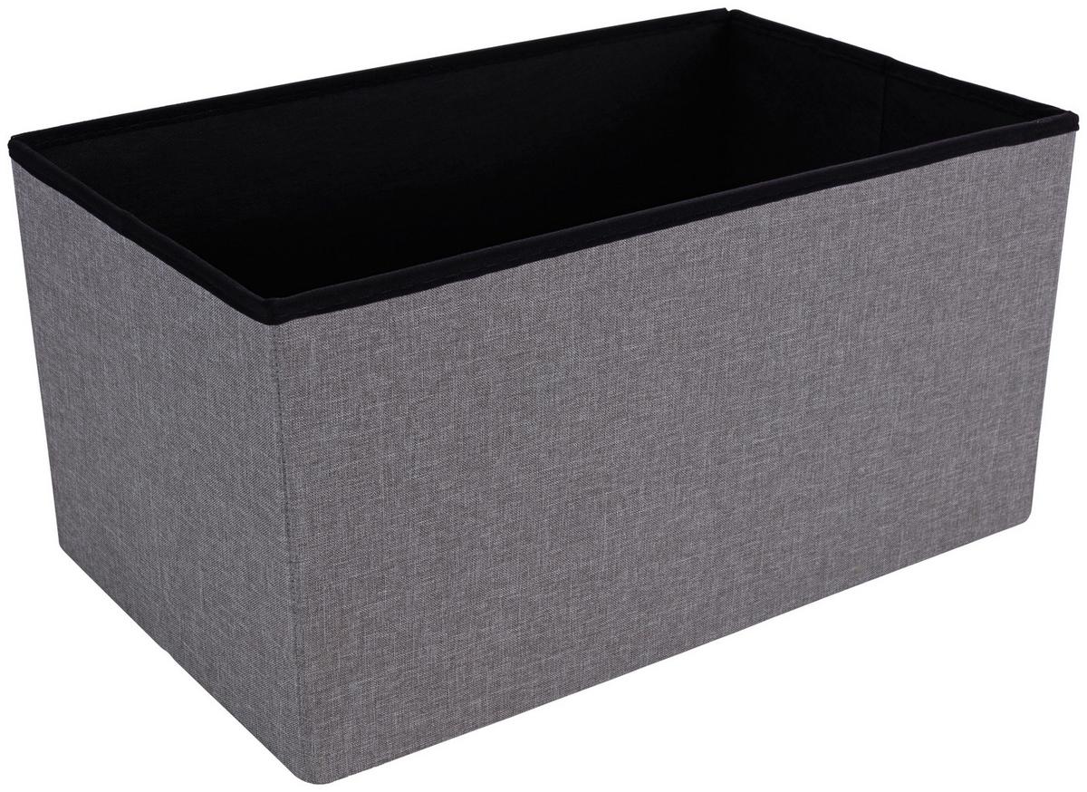 SEDACÍ BOX FRANZ 2 - šedá, Moderní, dřevo/textil (70/38/38cm) - Based