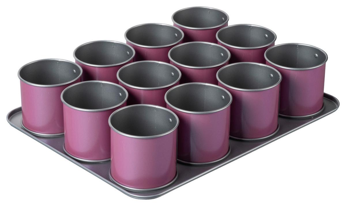TORTELETTFORM ANNA - Hellrosa, Basics, Metall (38/30/7,5cm) - Zenker