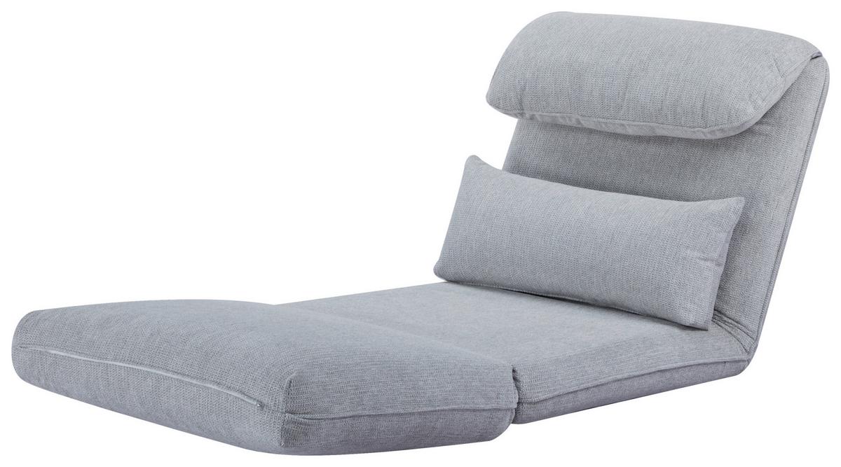 Schlafsessel Verve Hellgrau B: 78 cm - Hellgrau, Design, Textil/Metall (78/72/85cm) - Livetastic