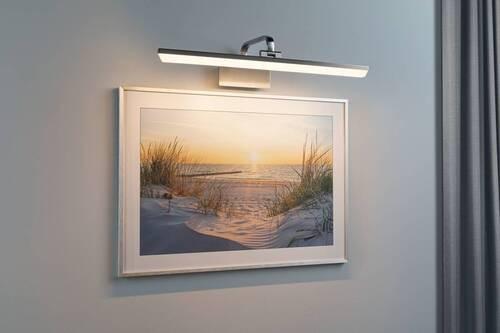 Bilderleuchte 95573 Alufarben, Warmweiß Mit 1x Led - Alufarben, Basics, Metall (60/12,5cm) - Paulmann