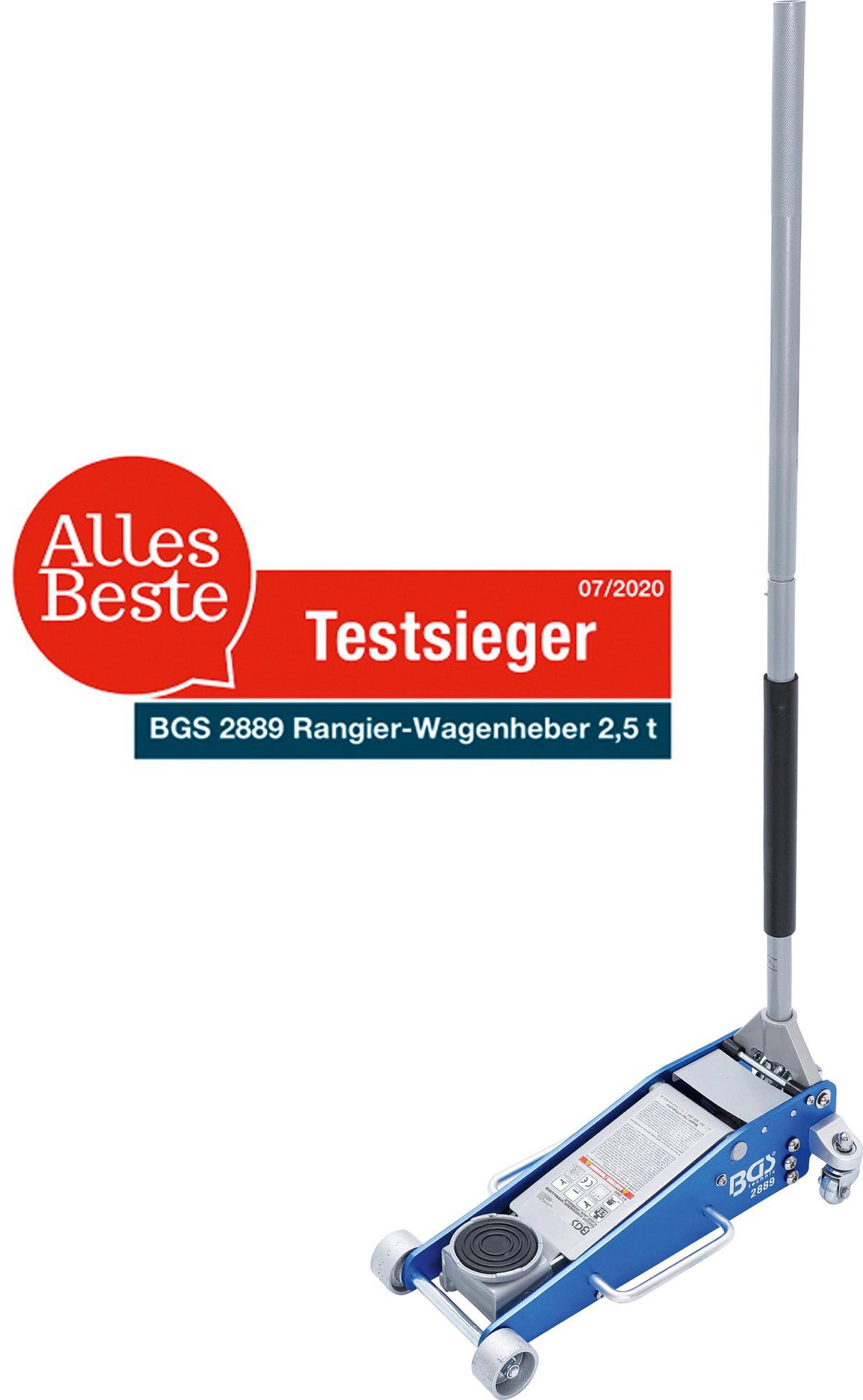 Rangier-Wagenheber Hydraulisch Blau/Silberfarben B: 36,2 cm - Blau/Silberfarben, Basics (74,7/36,2/21,3cm)