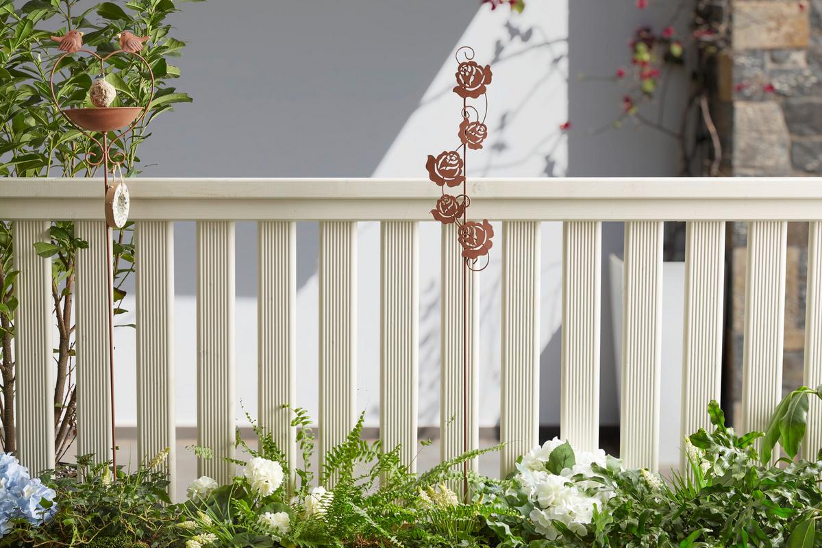 Gartenstecker Dirie Rostfarben D/h: Ca. 14/115 Cm - Rostfarben, Basics, Metall (14/115cm) - Luca Bessoni
