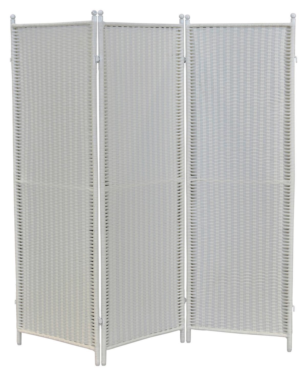 Paravent Paravent - Weiß, MODERN, Metall (183/183cm) - Gardenson