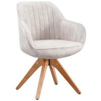 ŽIDLE S PODRUČKAMI RELAX -TOP- - barvy buku/béžová, Moderní, dřevo/textil (60/82/61cm) - Mömax