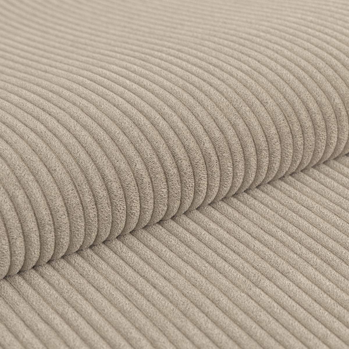 Rohová sedačka VENI, ľavá, béžový menčester - čierna/béžová, Modern, textil (210/272cm) - Ondega