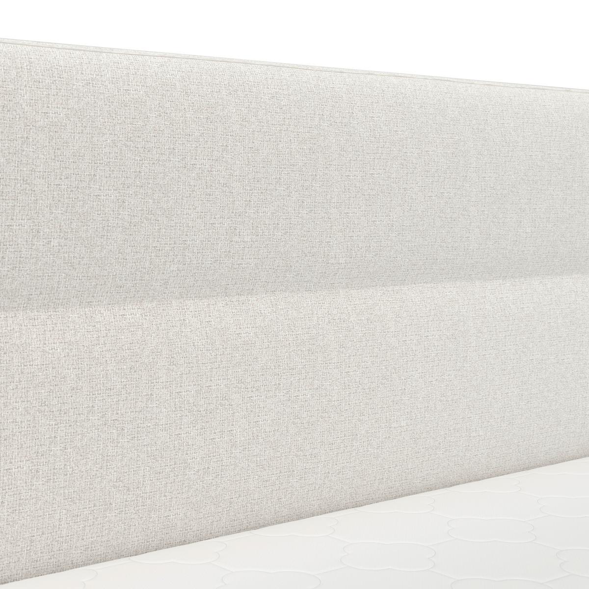 Boxspringová posteľ MARCO 140x200, béžová - čierna/krémová, Modern, drevo/textil (140/200cm) - Bessagi Home