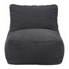 Sedací vak CAROLINE, antracit.manšestr, max. 90 kg - antracitová, Moderní, textil (75/84/88cm) - Mömax