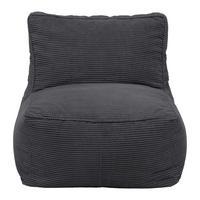 Sedací vak CAROLINE, antracit.menčester, max. 90 kg - antracitová, Modern, textil (75/84/88cm) - Mömax