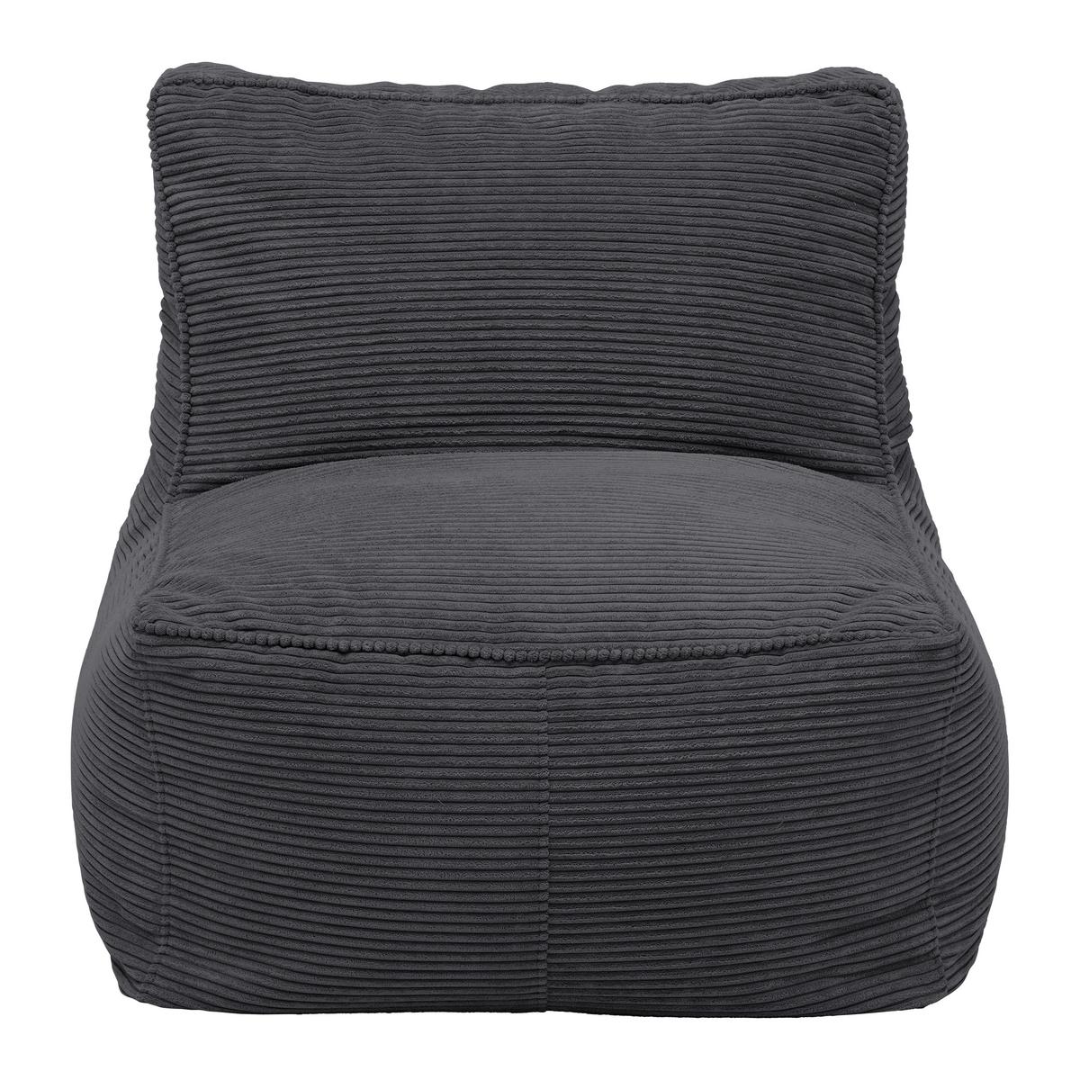 Sedací vak CAROLINE, antracit.menčester, max. 90 kg - antracitová, Modern, textil (75/84/88cm) - Mömax