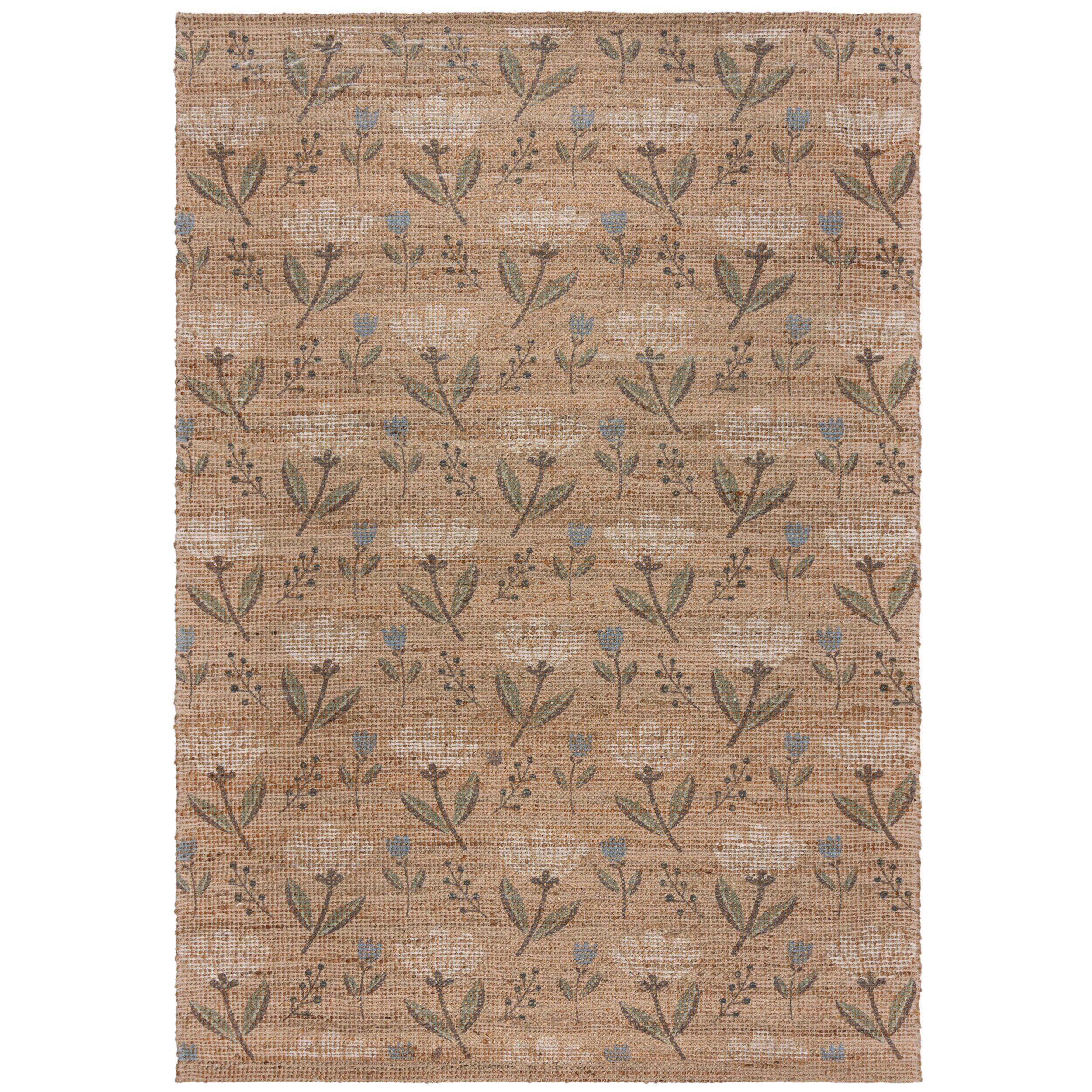 Juteteppich Arriana Jute Floral N 200x290 - Naturfarben, Basics, Textil (200/290cm)