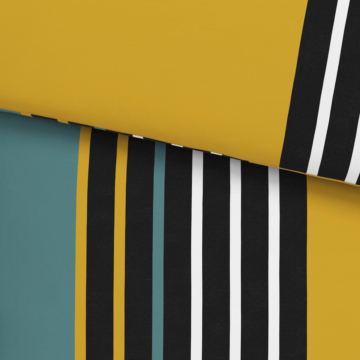 Povlečení Anton, 70x90/140x200cm - zelená/žlutá, Konvenční, textil (140/200cm) - Modern Living
