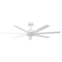 Deckenventilator Atlanta Weiß 7-Flügel, Led-Leuchte - Weiß, Basics, Kunststoff/Metall (137/35cm) - P & B