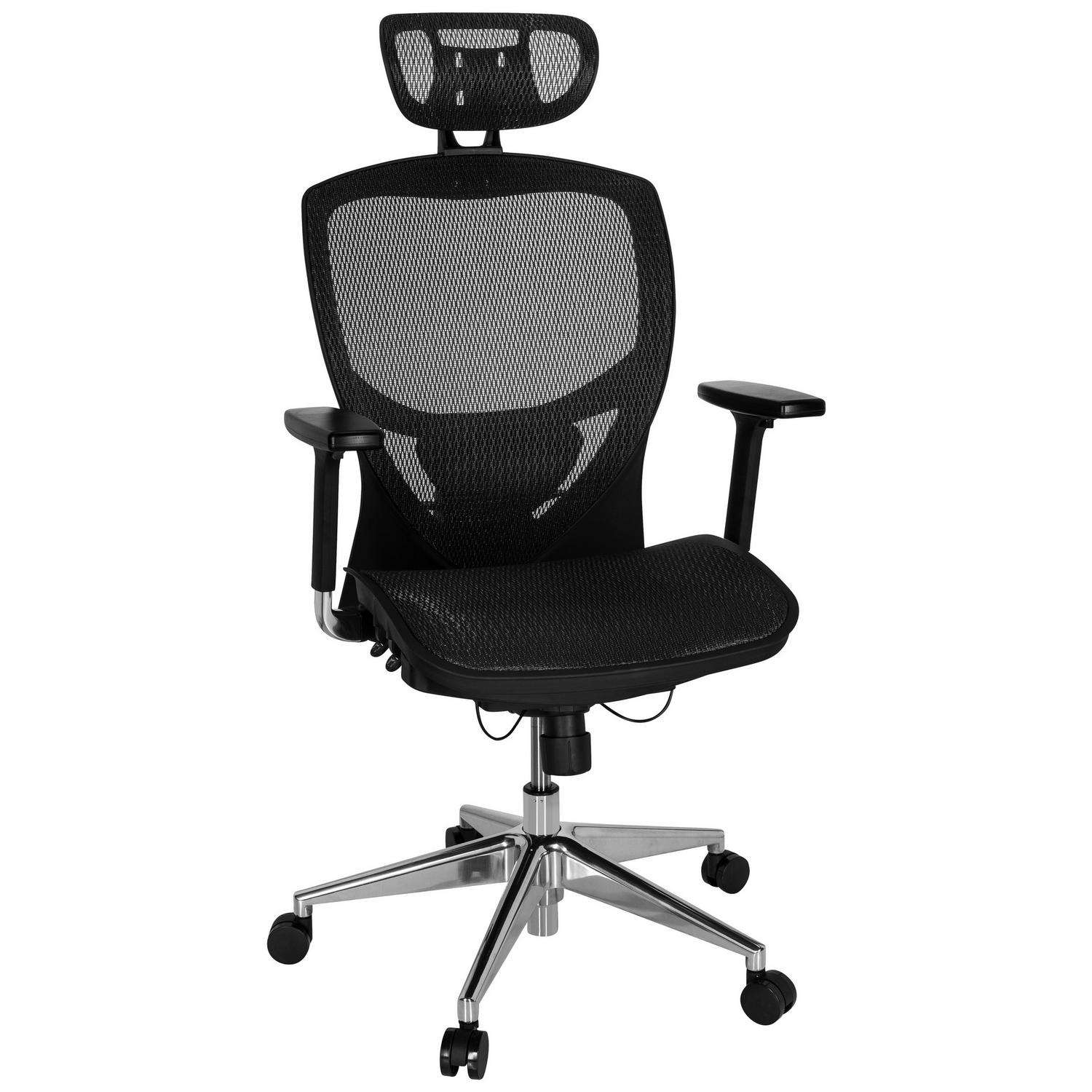Bürostuhl Venus One Schwarz bis 120 kg 61x148x48 cm