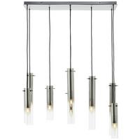 Hängeleuchte 99212/06 Glasini - Schwarz/Grau, Design, Glas/Metall (80/30/199cm) - Brilliant