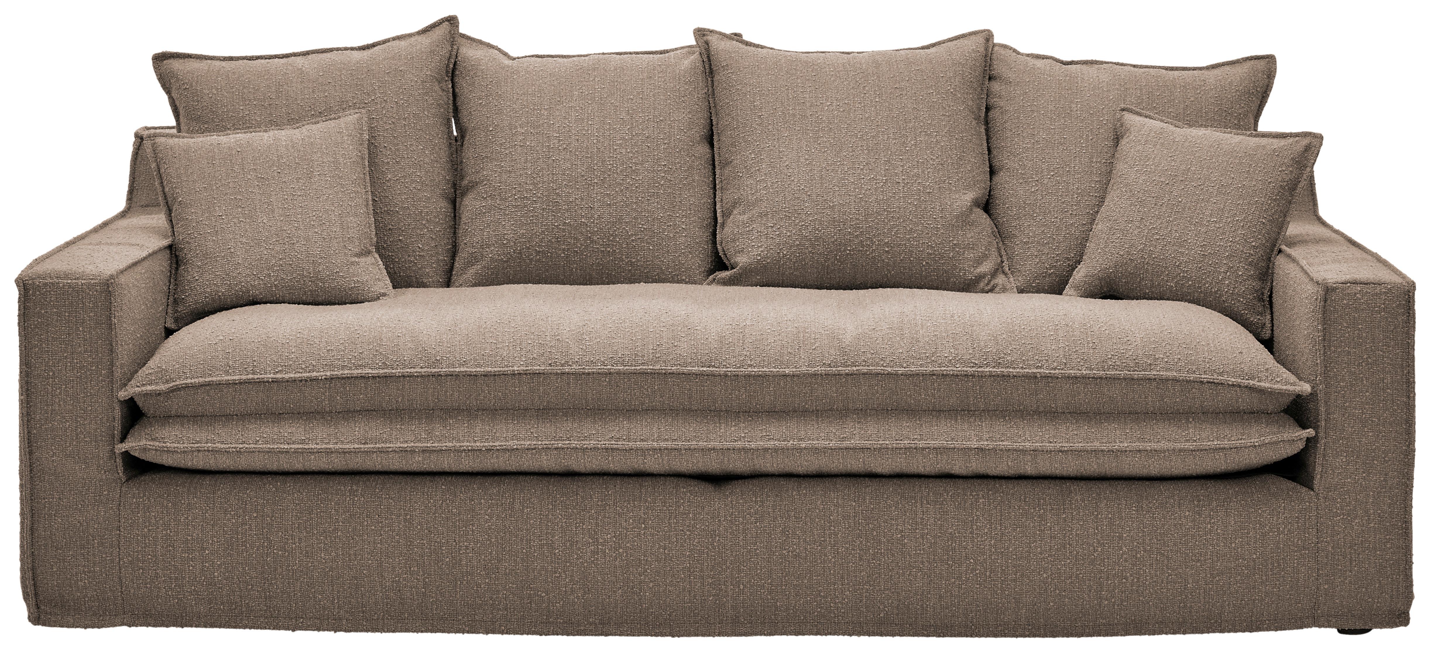 3-sitzer-sofa Aurora - Schwarz/Braun, Trend, Textil (227/92/105cm) - Livetastic