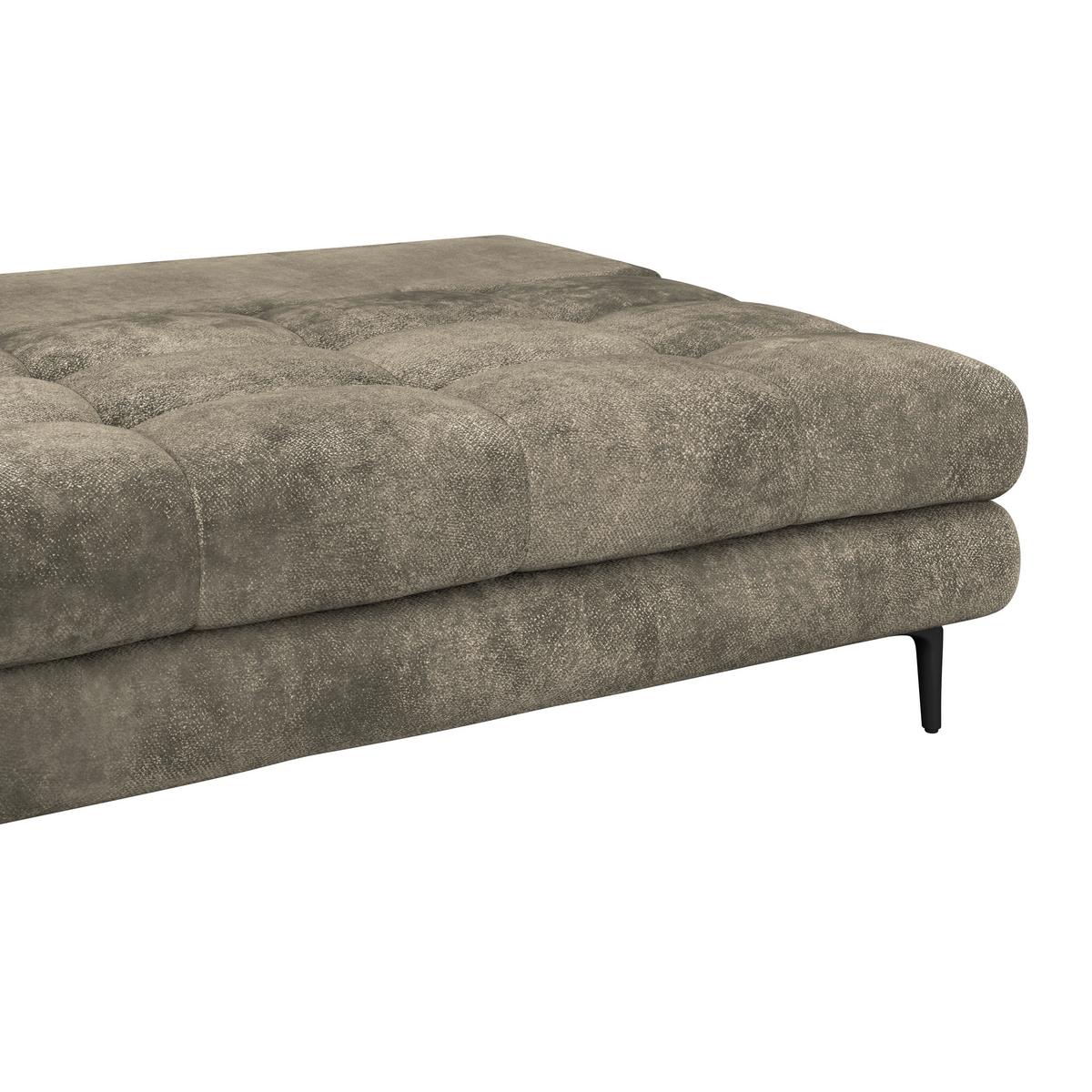 Schlafsofa Perla Mokka B: 203 cm - Schwarz/Mokka, KONVENTIONELL, Textil (203/94/96cm)
