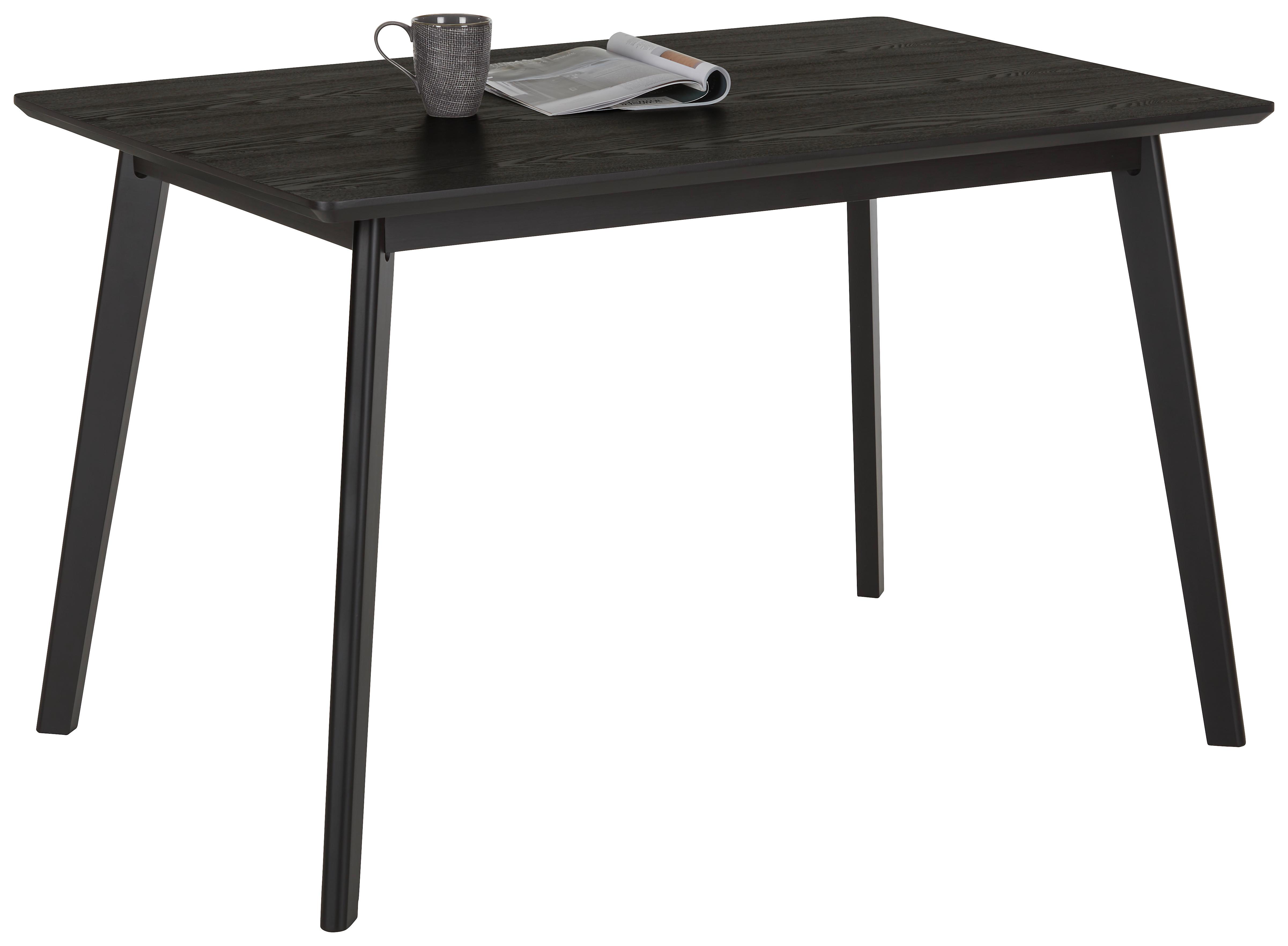 Jídelní Stůl Jannis - černá, Moderní, dřevo/kompozitní dřevo (120/80/76cm) - Zandiara