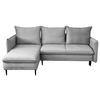 Ecksofa Mit Bettkasten Melody Grau S: 170x235 Cm - Schwarz/Grau, Design, Textil (170/235cm) - MID.YOU
